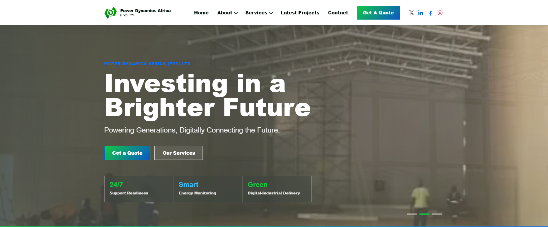 Power Dynamics Africa website preview
